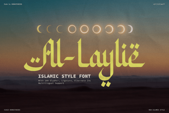 Al Laylie Font: Elegant Script for Craft Creators
