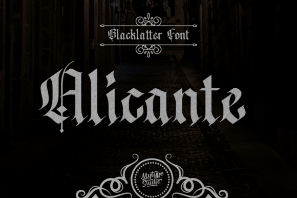 Alicante: A Bold Blackletter Font