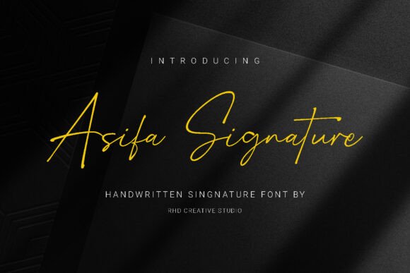 Asifa Signature Font Review