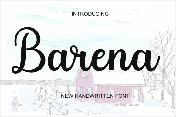 Barena: A Graceful Script Font