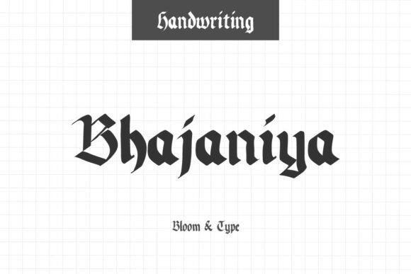 Bhajaniya: A Bold Blackletter Typeface
