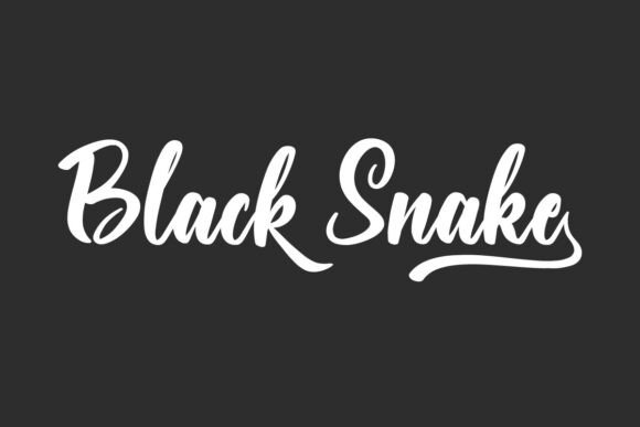 Black Snake Font: Timeless Script for Editorial Design