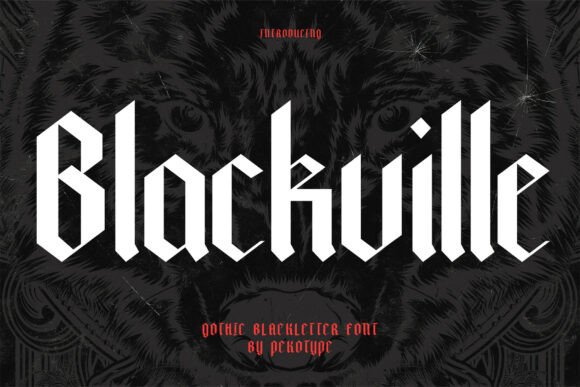Blackville Font for Creative Makers