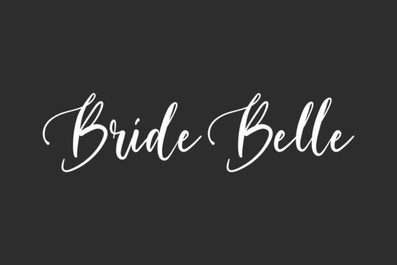 Bride Belle Font: Elegant Script for Craft Projects