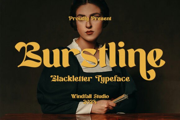 Burstline: Bold Blackletter Font