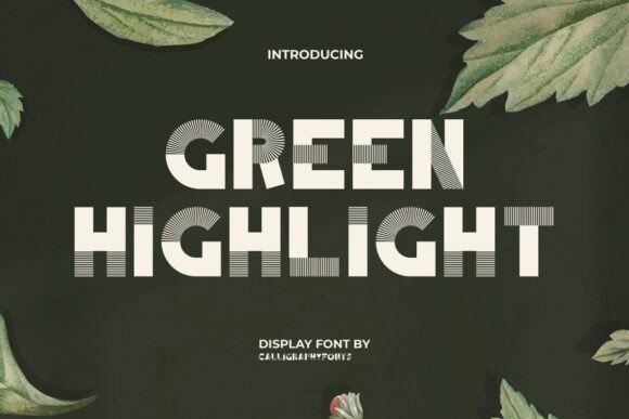 Green Highlight Font for Web Design