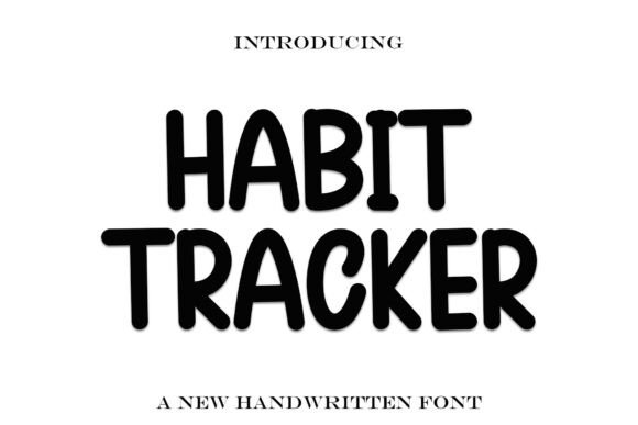 Habit Tracker Font for Creative Projects