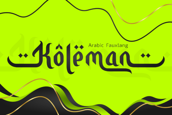 Koleman Font: Modern Middle Eastern Elegance