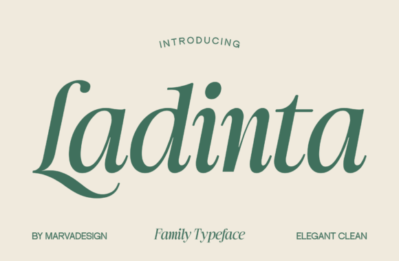 Ladinta: A Serif Font for Elegant Design