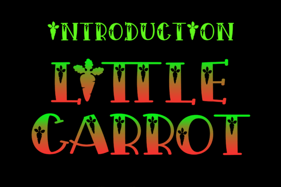 Little Carrot: A Sweet Decorative Font