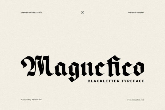 Magnefico: A Bold Blackletter for Designers
