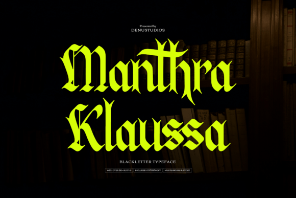 Manthra Klaussa: A Bold Font for Business Branding