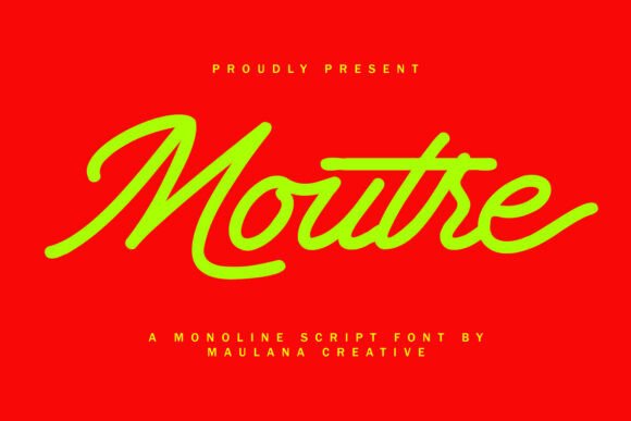 Moutre: A Handwritten Font for Web Design