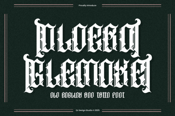 Oldero Glemoxe Font for Web Design