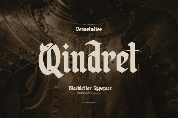 Qindret: A Gothic Font for Creative Design