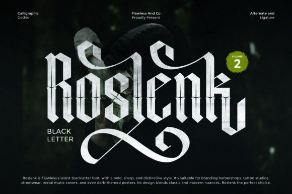Roslenk Volume 2 Font Review