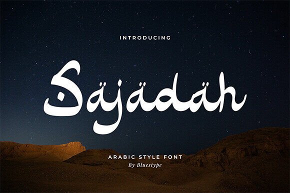 Sajadah: A Bold Display Font