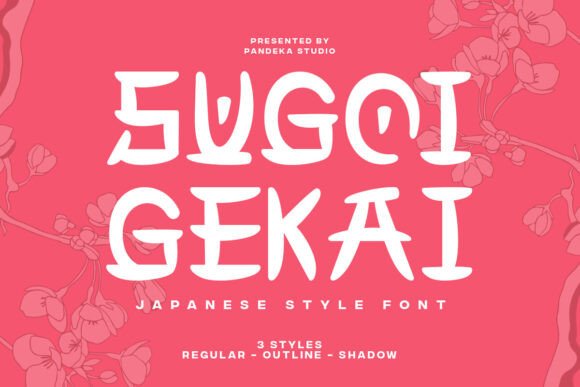 Sugo Gekai Font for Editorial Design