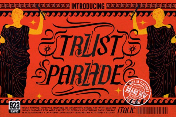 Trust Parade: A Bold Blackletter Font