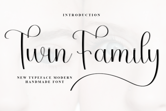 Twin Family: A Handwritten Font for Creative Projects