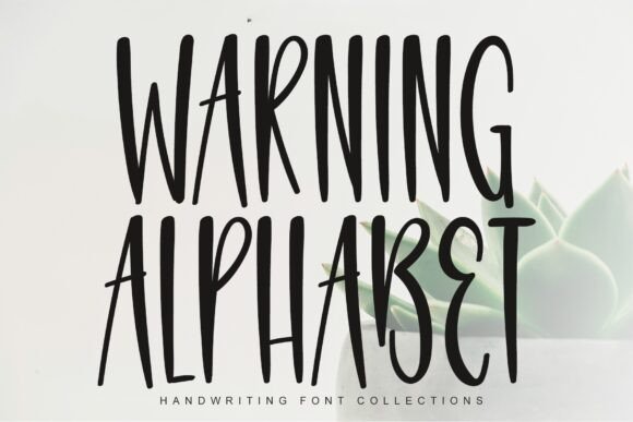 Warning Alphabet: A Magical Handwritten Font