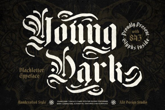 Young Dark: Gothic Font for Bold Campaigns